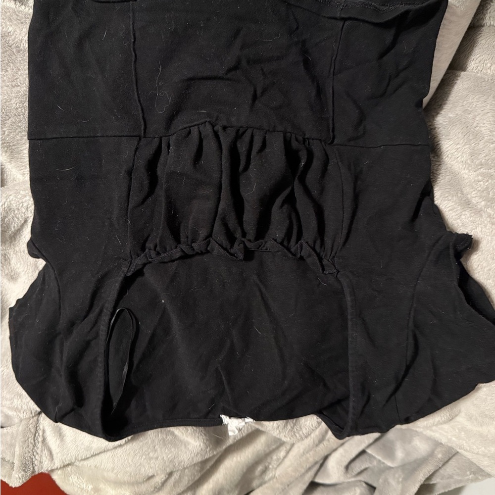 Garage Black Crop Top